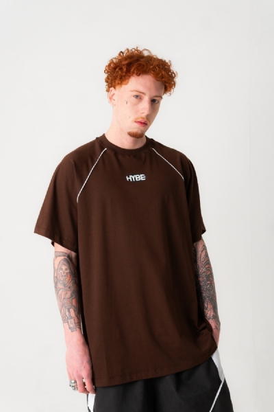 CAMISETA HYBE SNIP CLASSIC MARROM