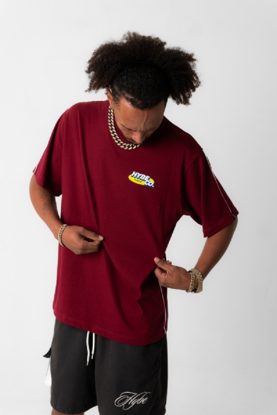 CAMISETA HYBE SNIP SPORT VINHO